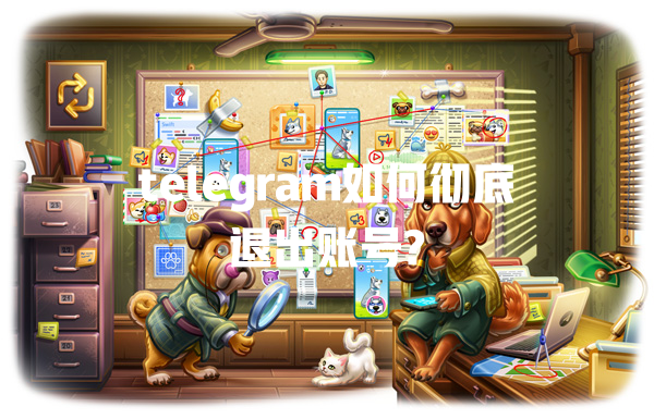 telegram如何彻底退出账号? 一